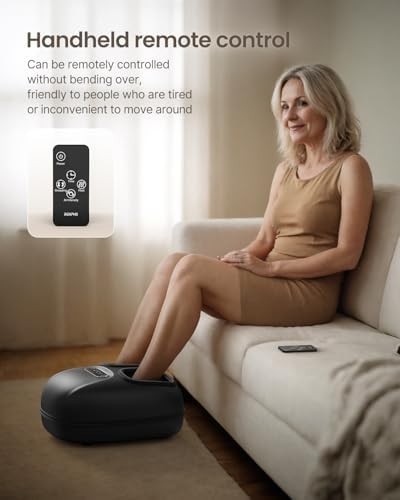 Heated Shiatsu Foot Massager Machine Deep Kneading Air Compression UK 12