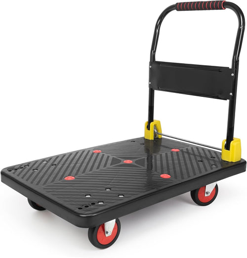 Heavy Duty Platform Truck 400kg Folding Utility Trolley with Handle