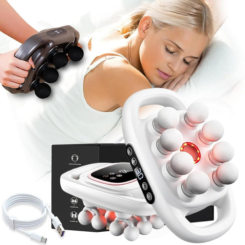 8 Head Deep Tissue Massage Gun 30 Levels Quiet Muscle Relief Full Body