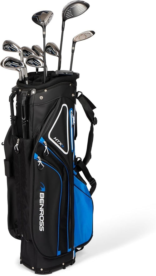 Mens Right Hand Golf Clubs Full Set Driver Hybrid Irons Stand Bag