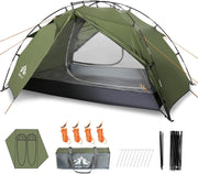 2 Man Waterproof Tent Double Layer Hiking Camping Easy Pitch Lightweight