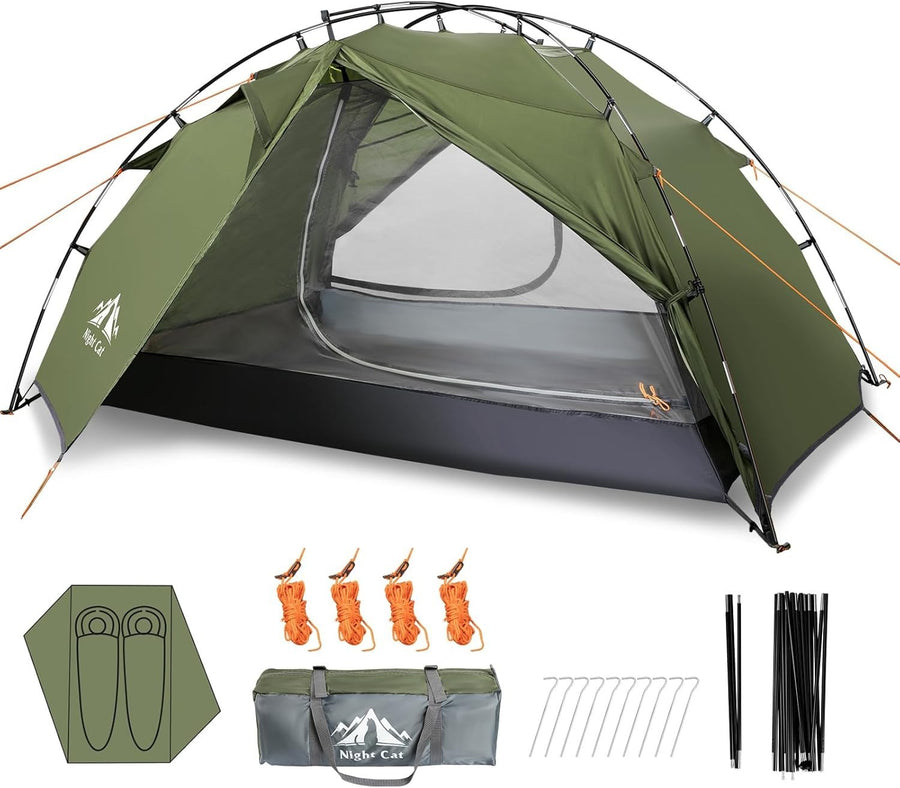 2 Man Waterproof Tent Double Layer Hiking Camping Easy Pitch Lightweight