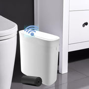 12L Slim Smart Bathroom Bin Motion Sensor Lid White