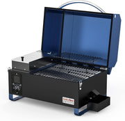 Portable Pellet Smoker BBQ Grill 8-in-1 Digital Temp Control Meat Probe