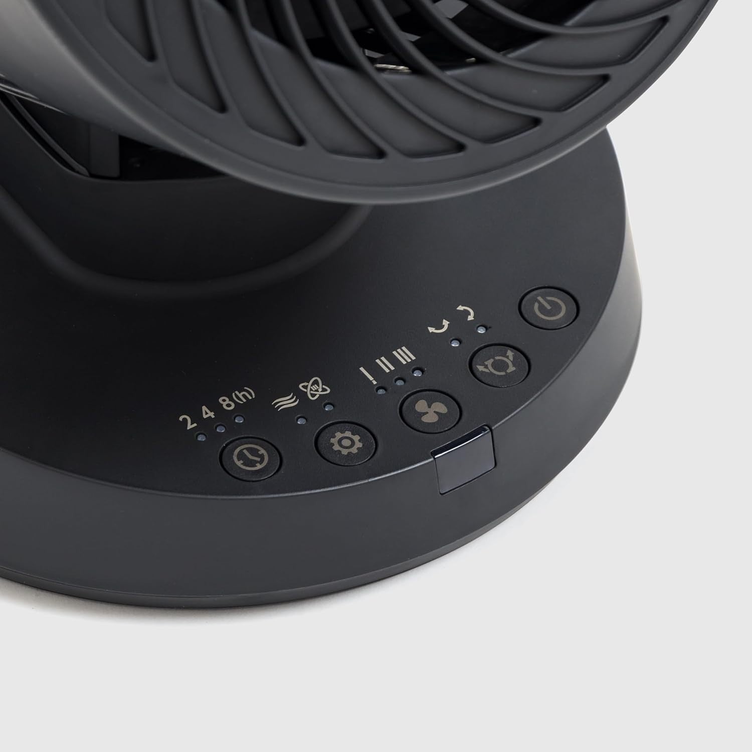 6-Inch Oscillating Desk Fan Black – Quiet Turbo Air Circulator w/ Remote & Tilt