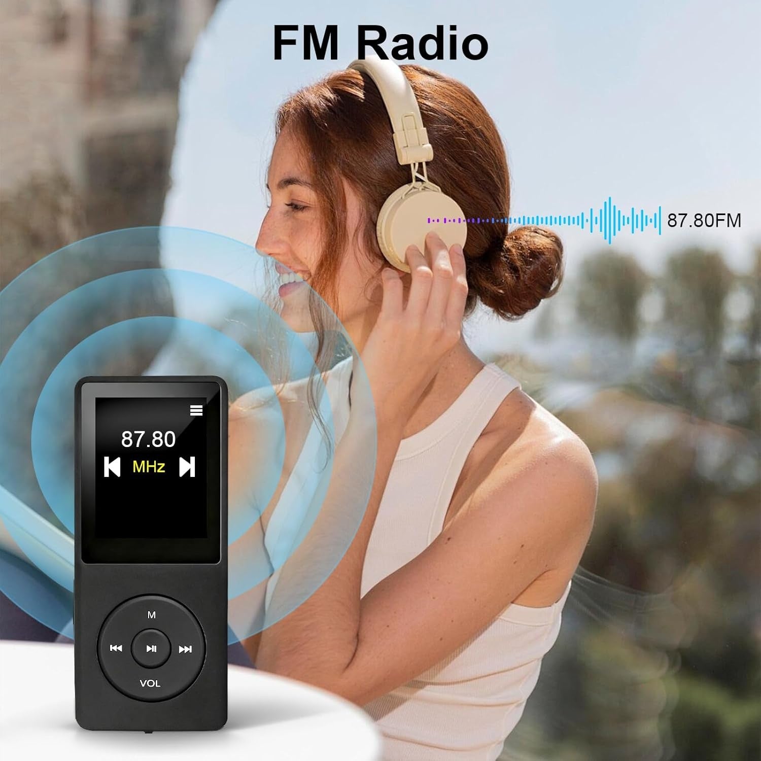 128GB MP3 Player Bluetooth 5.0 FM Speaker E-Book