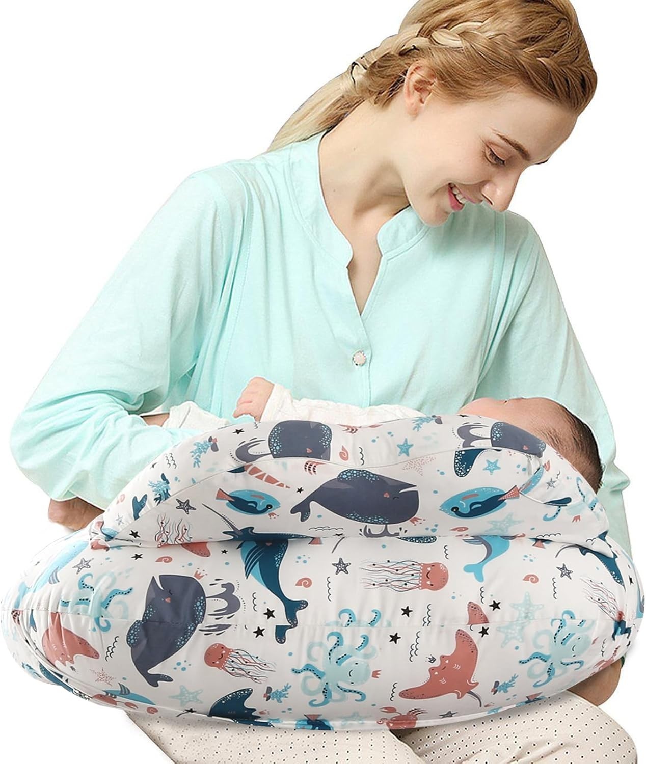 Pregnancy Nursing Pillow U Shape Breastfeeding Support Cushion Washable