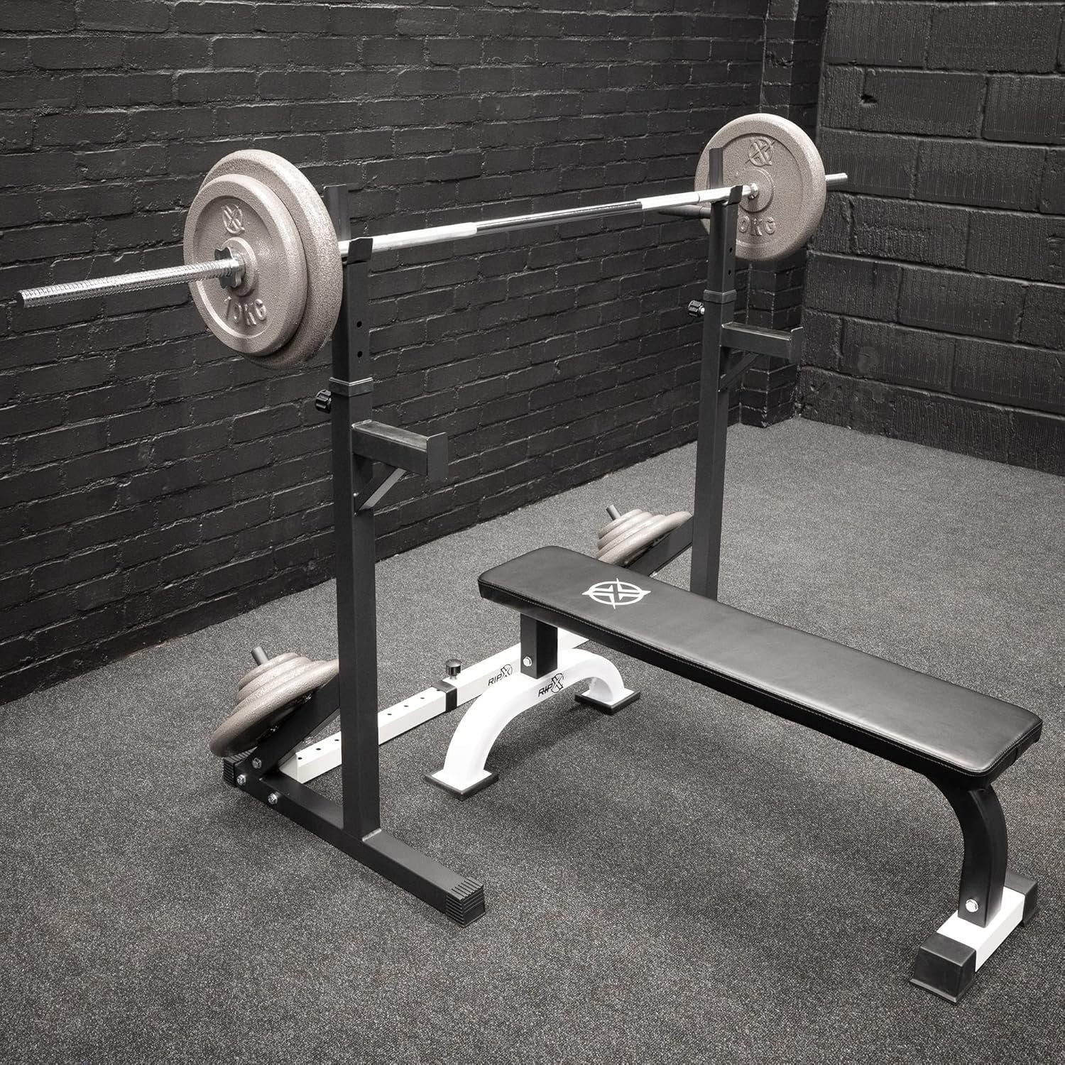 Heavy Duty Flat Weight Bench 300kg Thick Padded Home Gym Press
