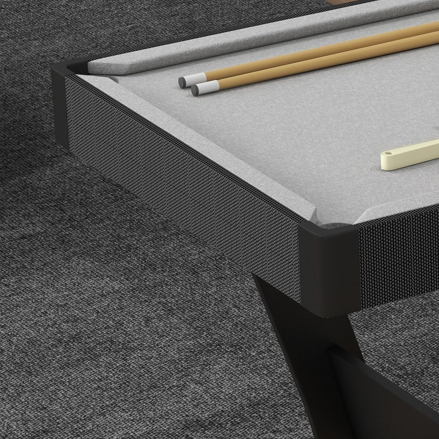 Mini Folding Pool Table 104cm Portable Snooker Set w Cues Balls