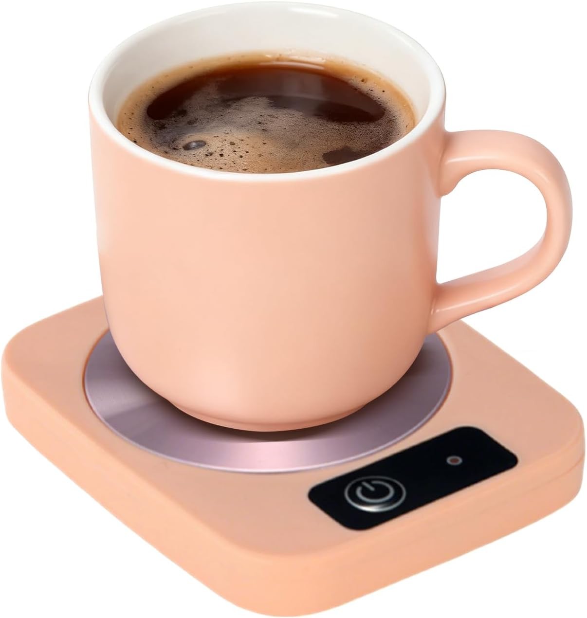 Pink USB Coffee Mug Warmer 45°C Desk Cup Heater Plate