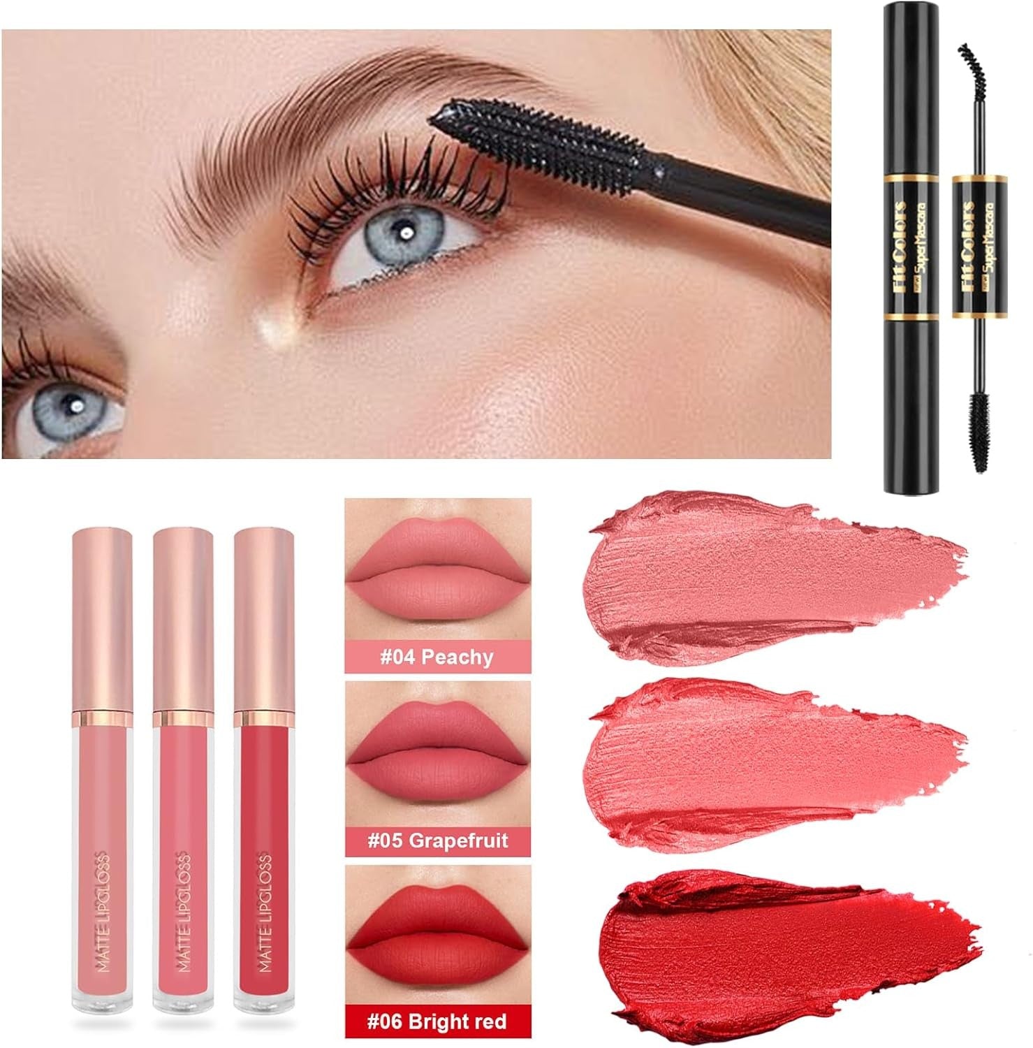 All In One Makeup Starter Kit Travel Set with Storage Bag