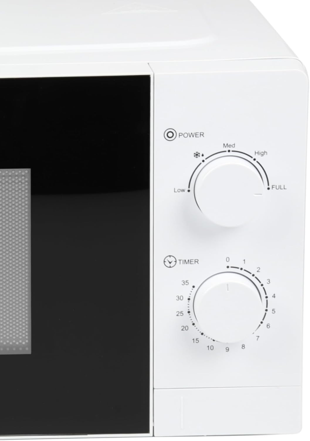 20L 700W Manual Microwave White 5 Power Defrost