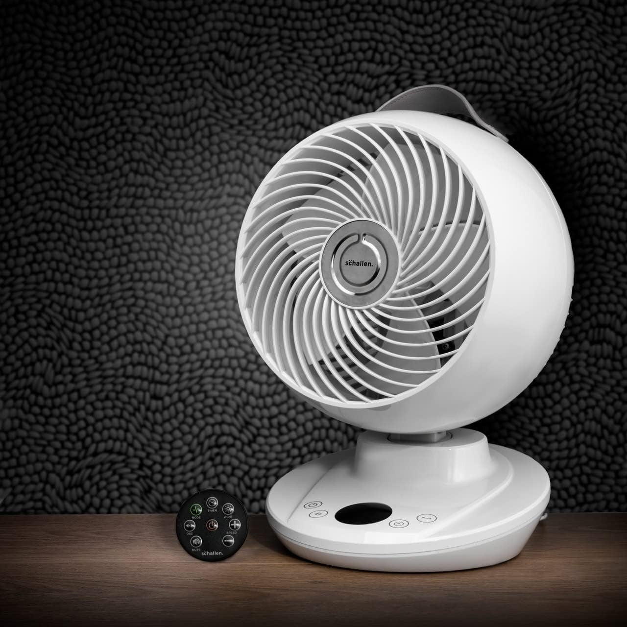 18" Quiet Table Fan – 4-Speed Oscillating Desk Air Circulator w/ LCD & Remote