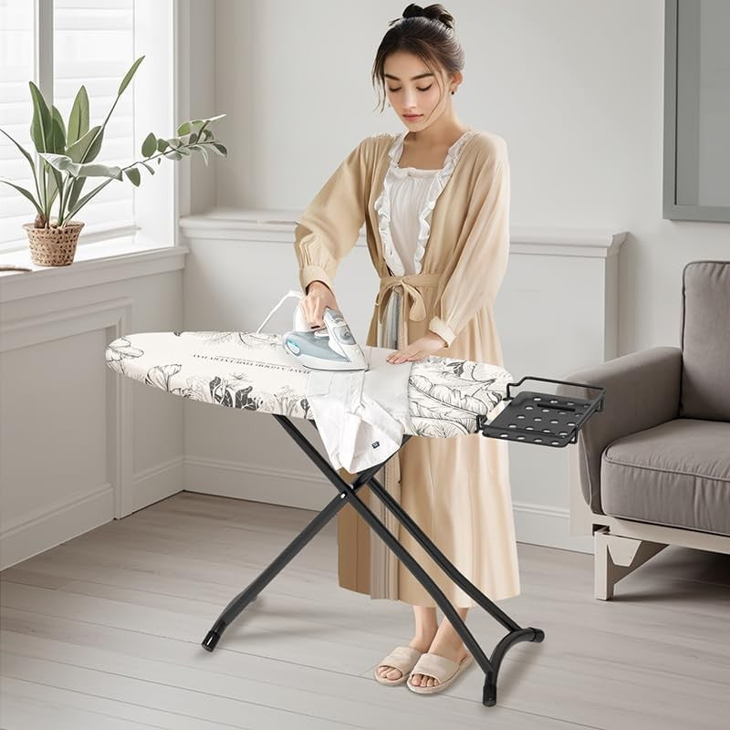 Adjustable Folding Ironing Board Height Adjustable Steel Frame Iron Holder