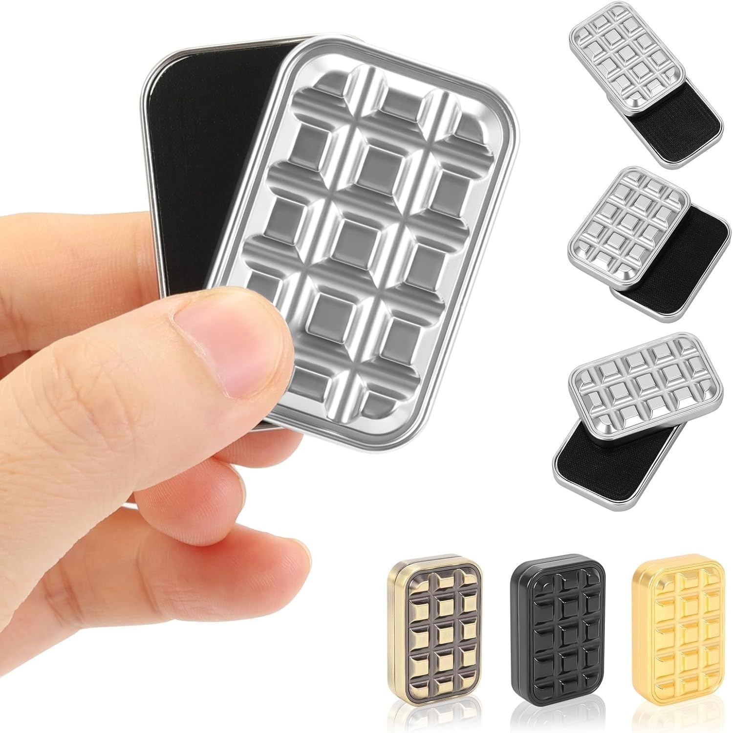 Magnetic Metal Fidget Slider Pocket Stress Clicker Anxiety Relief Toy