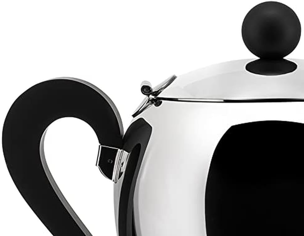 Stainless Steel Teapot 1.22L Mirror Polished Tea Pot with Lid Silver