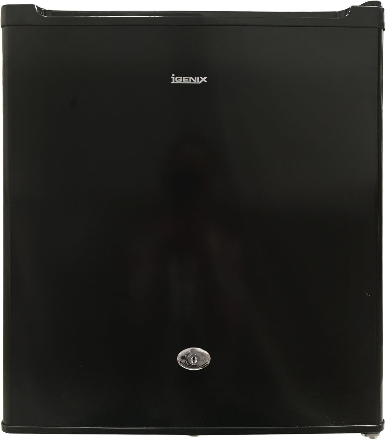 41L Table Top Fridge Lockable Reversible Ice Compartment Black