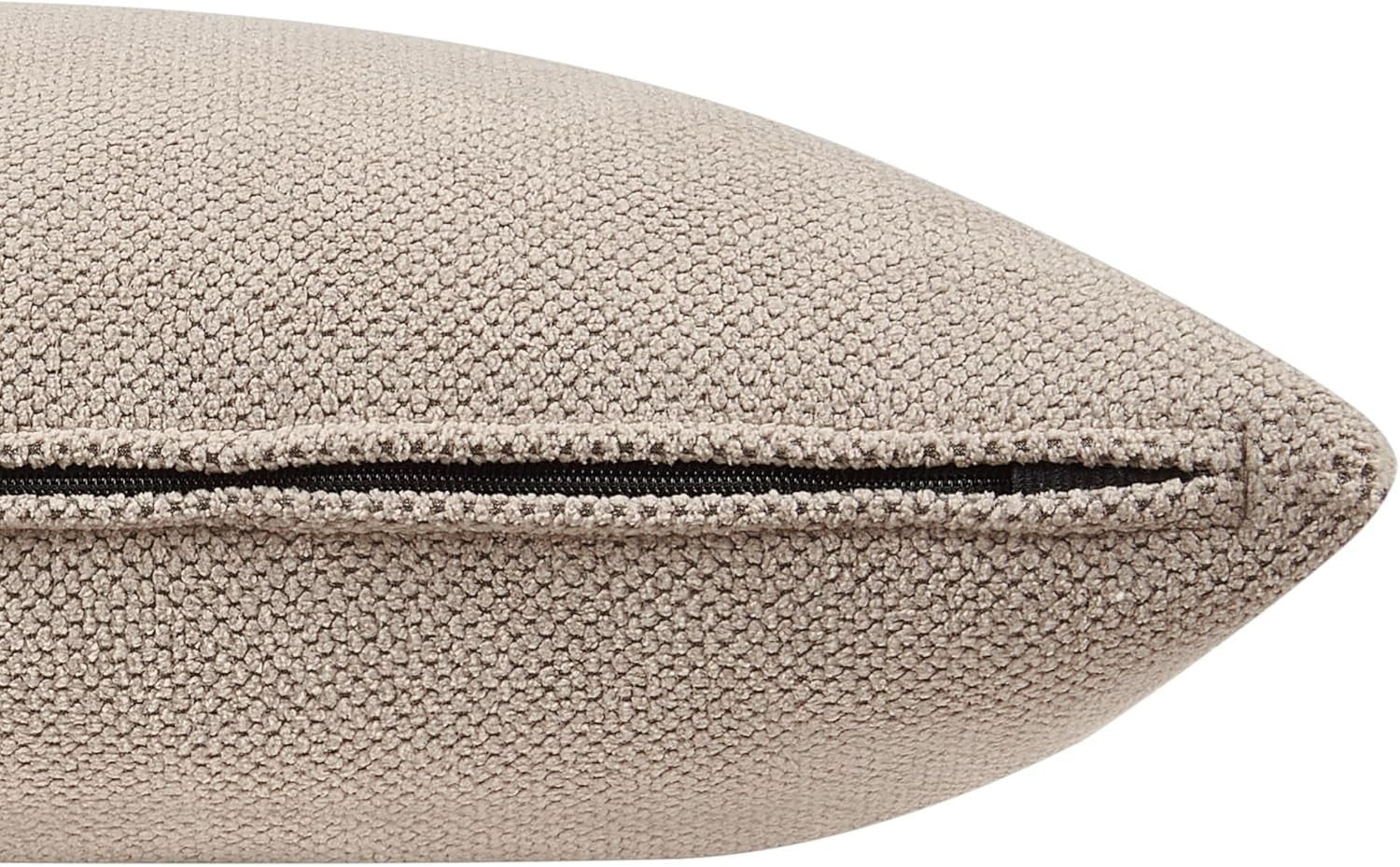 Beige Fabric Chaise Lounge Sofa | Right Hand, Cushions, Metal Legs, 77cm Deep
