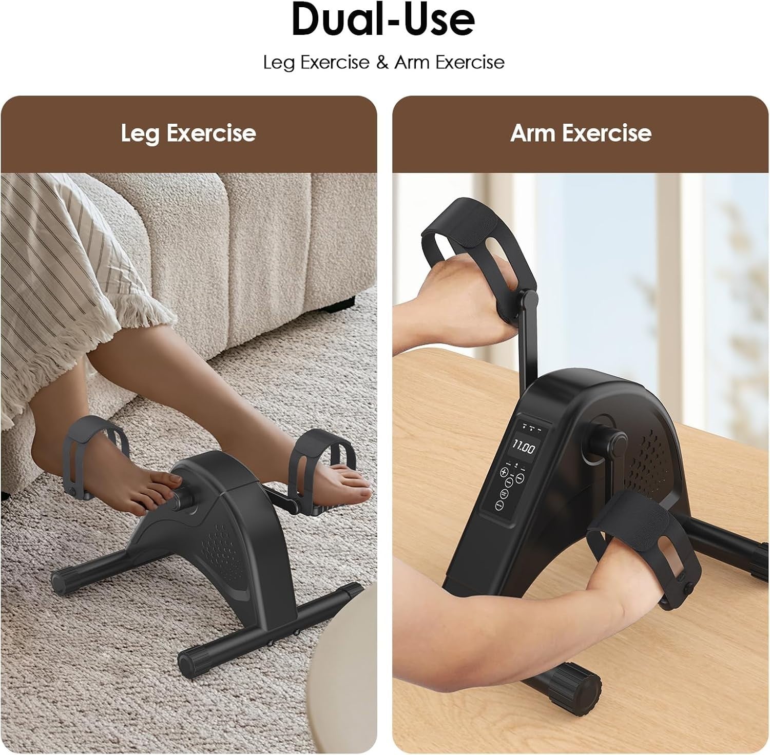Electric Under Desk Pedal Exerciser 12 Speed Quiet Rehab Trainer
