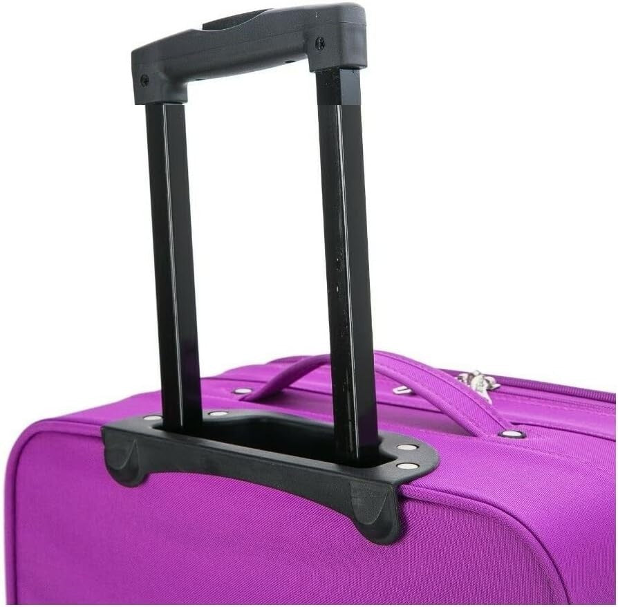 28 Inch Large Soft Suitcase Lightweight 2 Wheel Travel Trolley