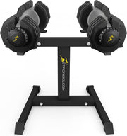 2.5–25KG Adjustable Dumbbell Pair Steel Floor Stand Home Gym