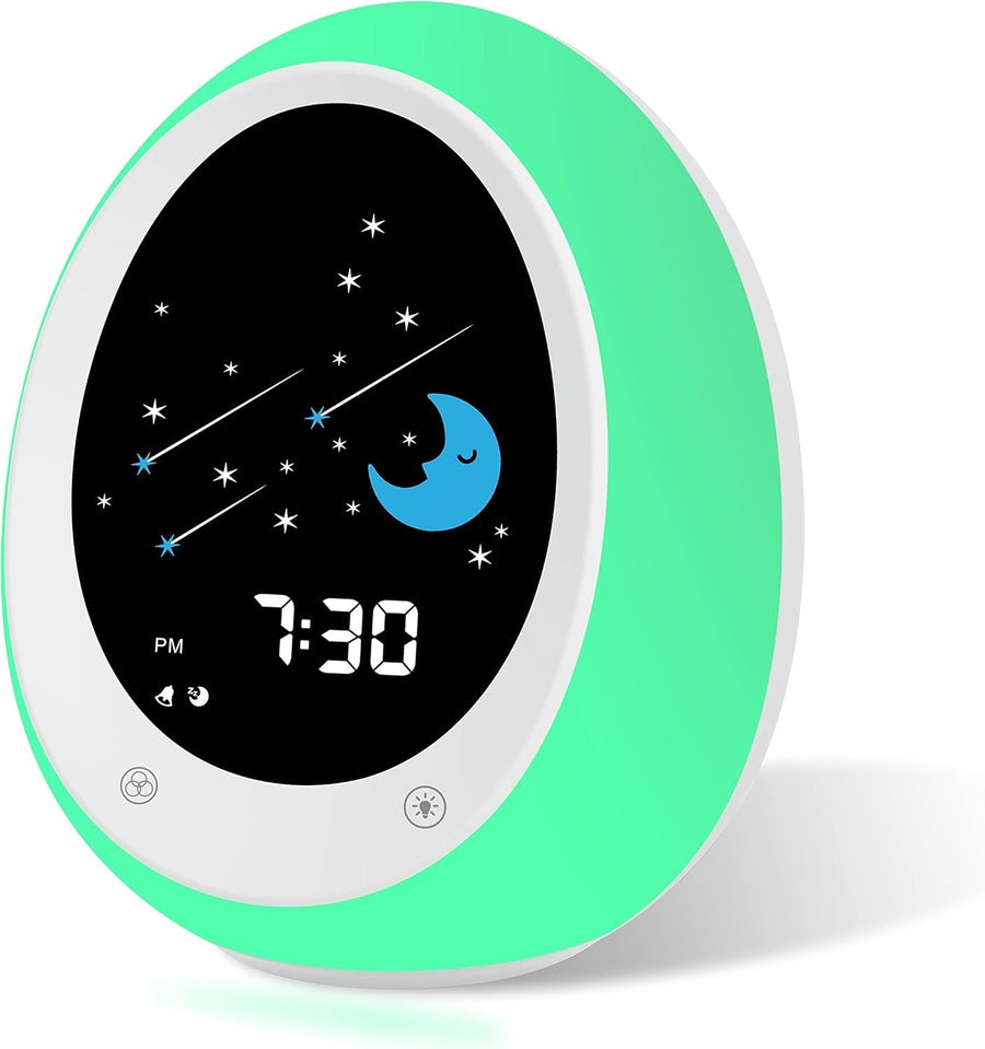 Kids Sleep Training Alarm Clock with Night Light & Sound Machine