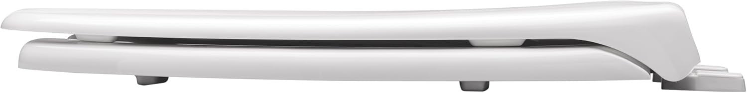 White Elongated Toilet Seat Top-Tite Easy Install Commercial Plastic