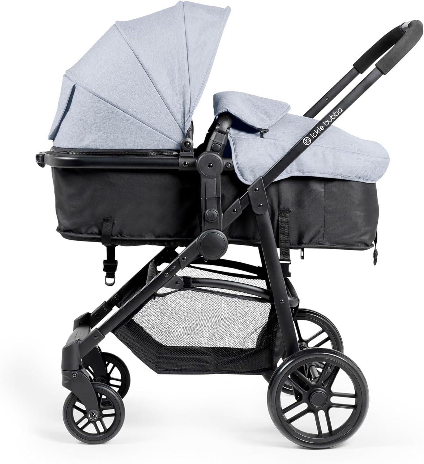 2 in 1 Pushchair Pram Lie Flat Newborn to 3 Years Lightweight Zen Blue