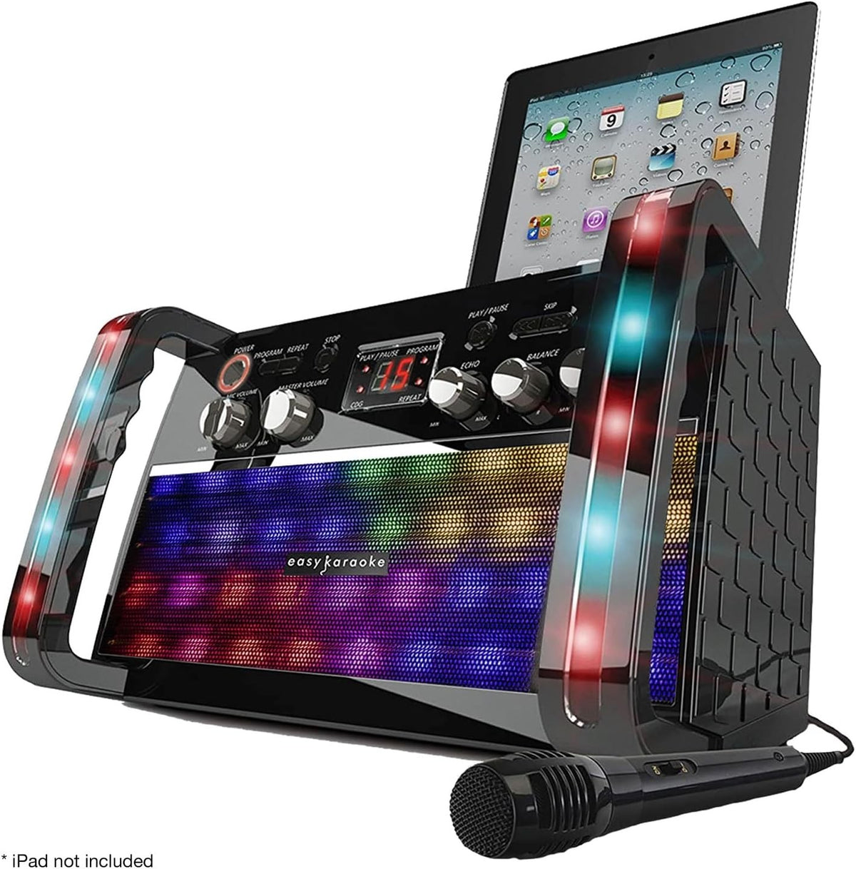 Easy Karaoke EKS213-BT Bluetooth CD+CDG Karaoke Machine with LED Lights