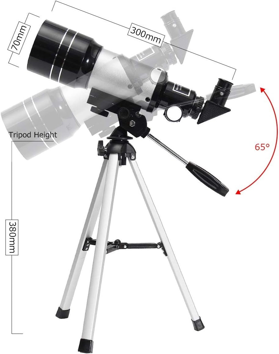 Space Telescope 150X Kids 70mm | Portable Tripod | Educational Sky Monocular