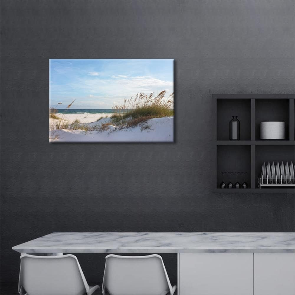 Beach Canvas Wall Art 16x24 inch Coastal Wall Decor Modern Home Print