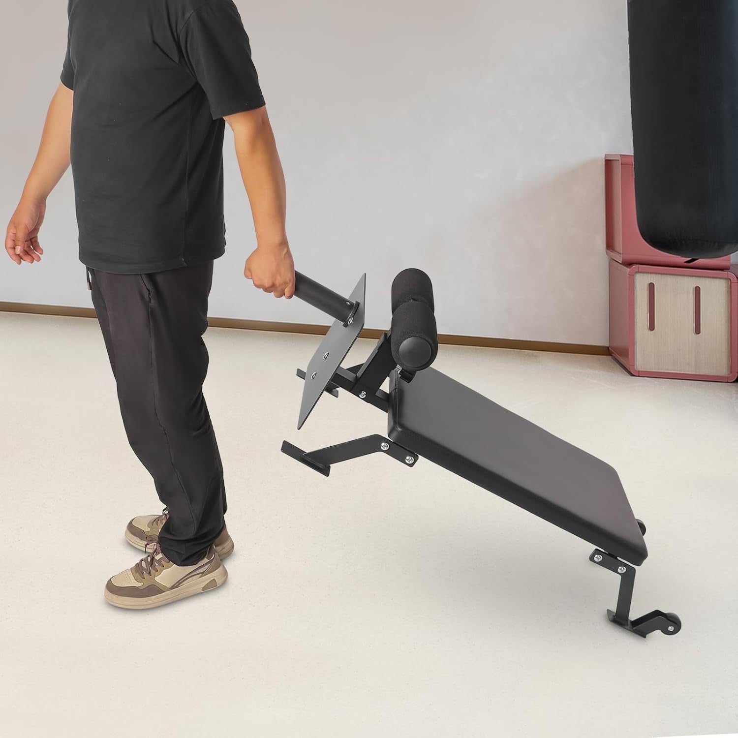 Nordic Curl Bench Leg Exercise Machine Plate Loaded Home Gym