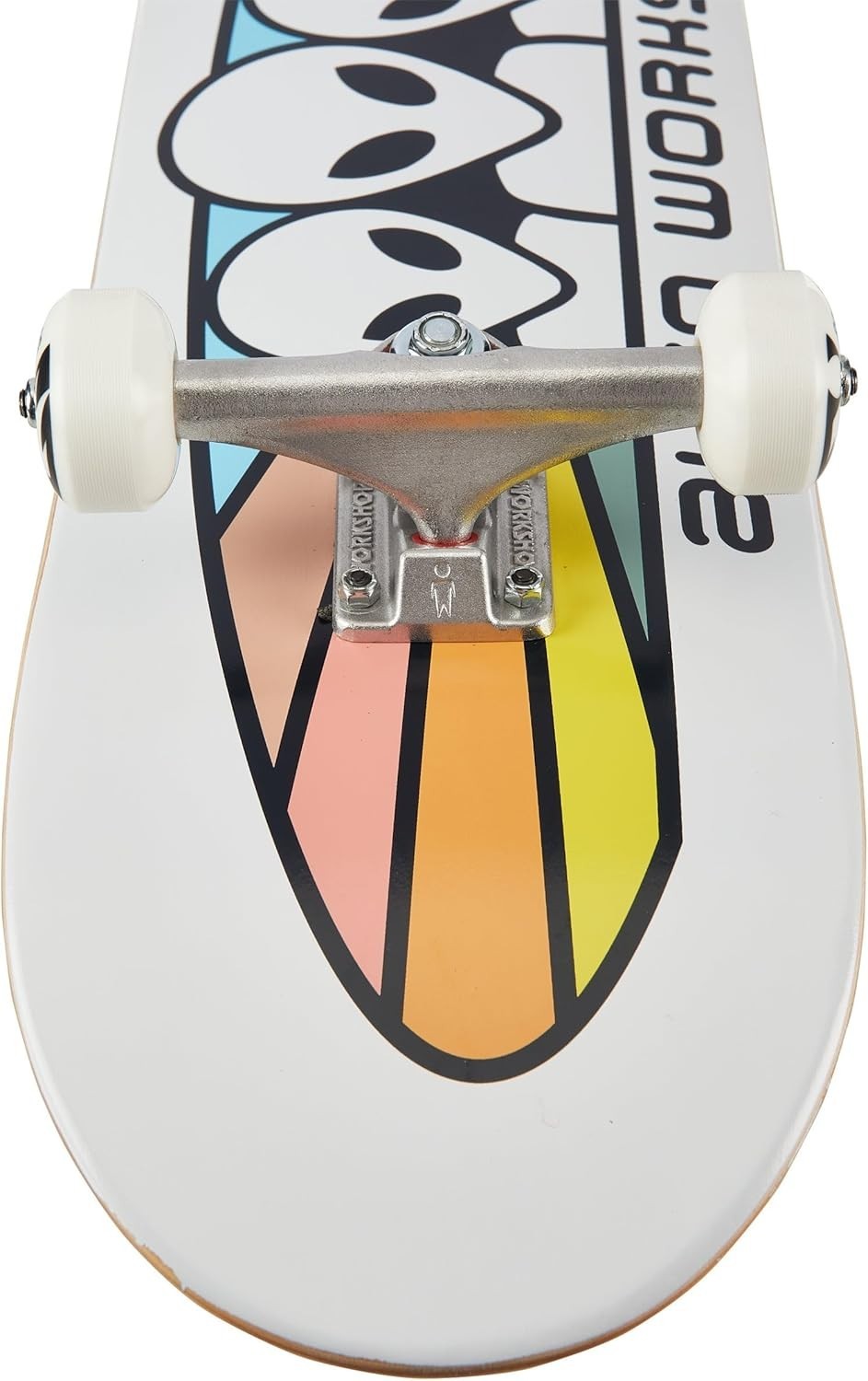 Complete Alien Workshop Skateboard White 8" Maple Deck 99A Wheels