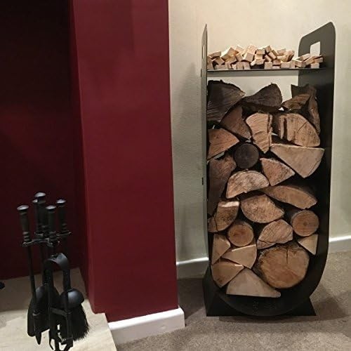 Ultra Steel Indoor Log Holder Basket – Stylish, Durable Firewood Storage