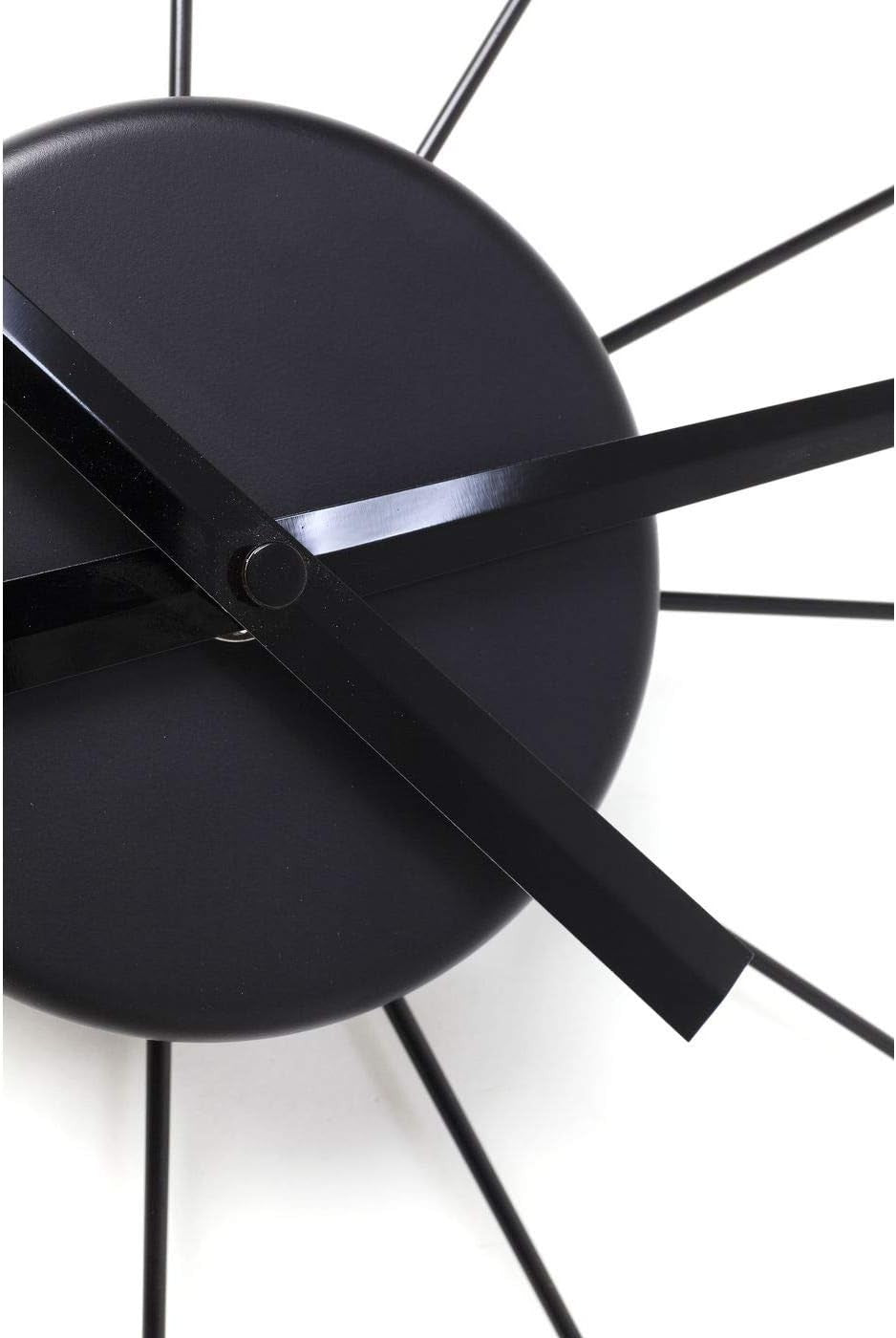 Modern Silent Wall Clock 100cm Large Black Decor Battery Round Art