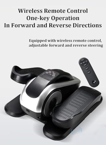 Under Desk Elliptical Pedal Exerciser Electric Quiet Remote 12 Speeds