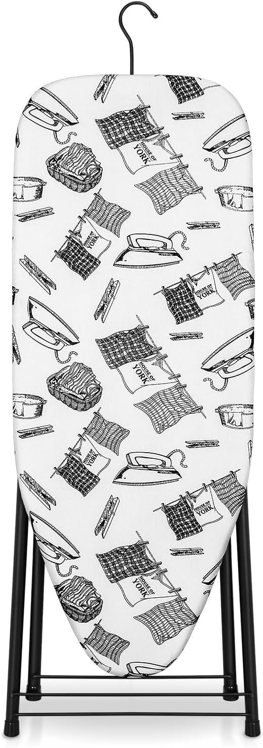 Compact Ironing Board Foldable Heat Resistant Cover Easy Storage