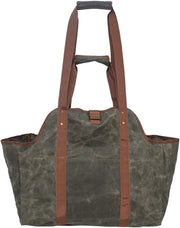 Firewood Carrier Bag Heavy Duty Canvas Tote for Logs 🔥 Foldable Storage