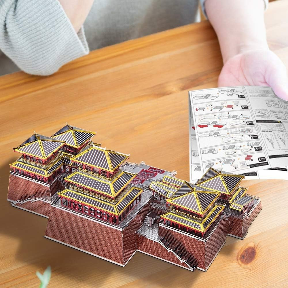 3D Metal Puzzle Model Kit - Scenic Building Craft, 186 Pieces, 12Lx2WxH cm