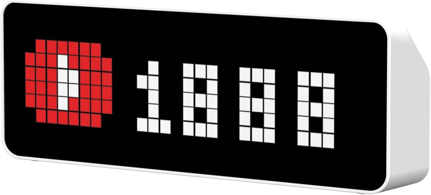 Smart Pixel Alarm Clock Retro LED Display Pomodoro Timer Desk Decor