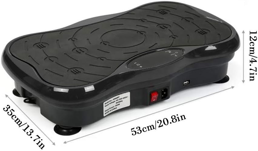 Portable Vibration Plate Massager Bluetooth Home Fitness Trainer 264lb