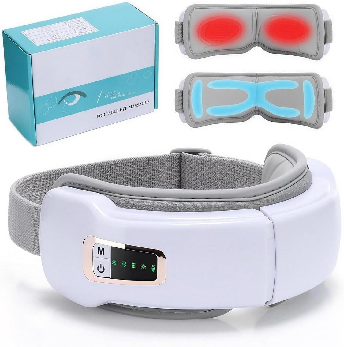 Heated Eye Massager Bluetooth Sleep Mask Dry Eyes Headache Relief