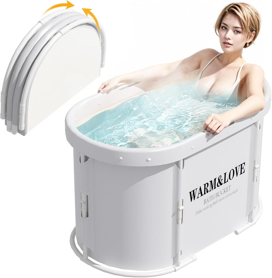 Portable Foldable Adult Bathtub 94x55x56cm Hot & Ice Sauna Bath