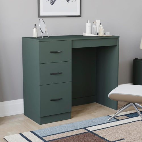 Modern Dressing Table Console Vanity Desk 3-Drawer Storage Bedroom Furniture