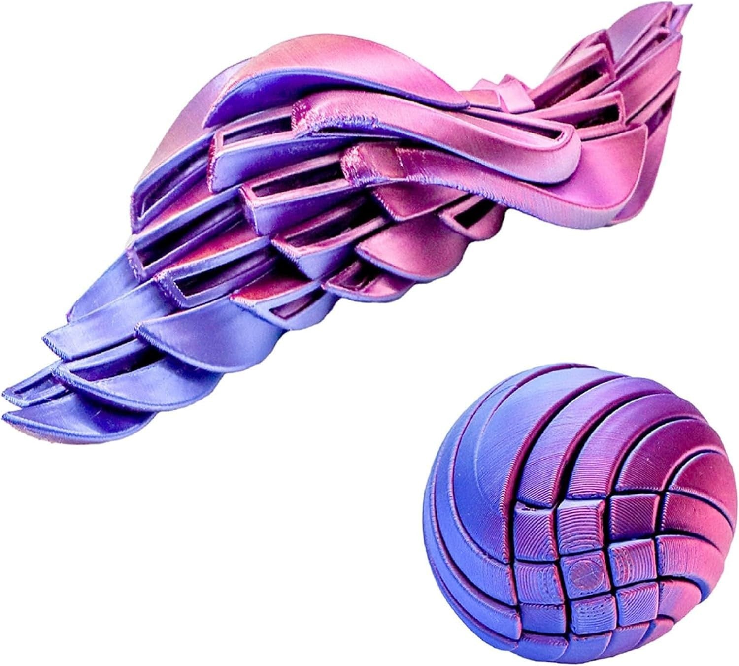 3D Gear Sphere Fidget Ball Twist Motion Stress Relief Pocket Toy