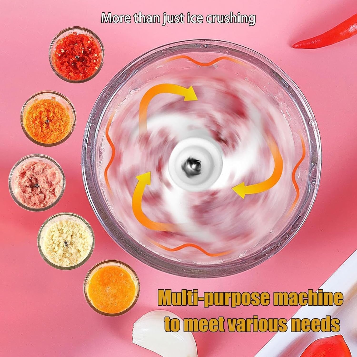 Electric Ice Crusher Slush Machine Snow Cone Maker Quick Shave Portable