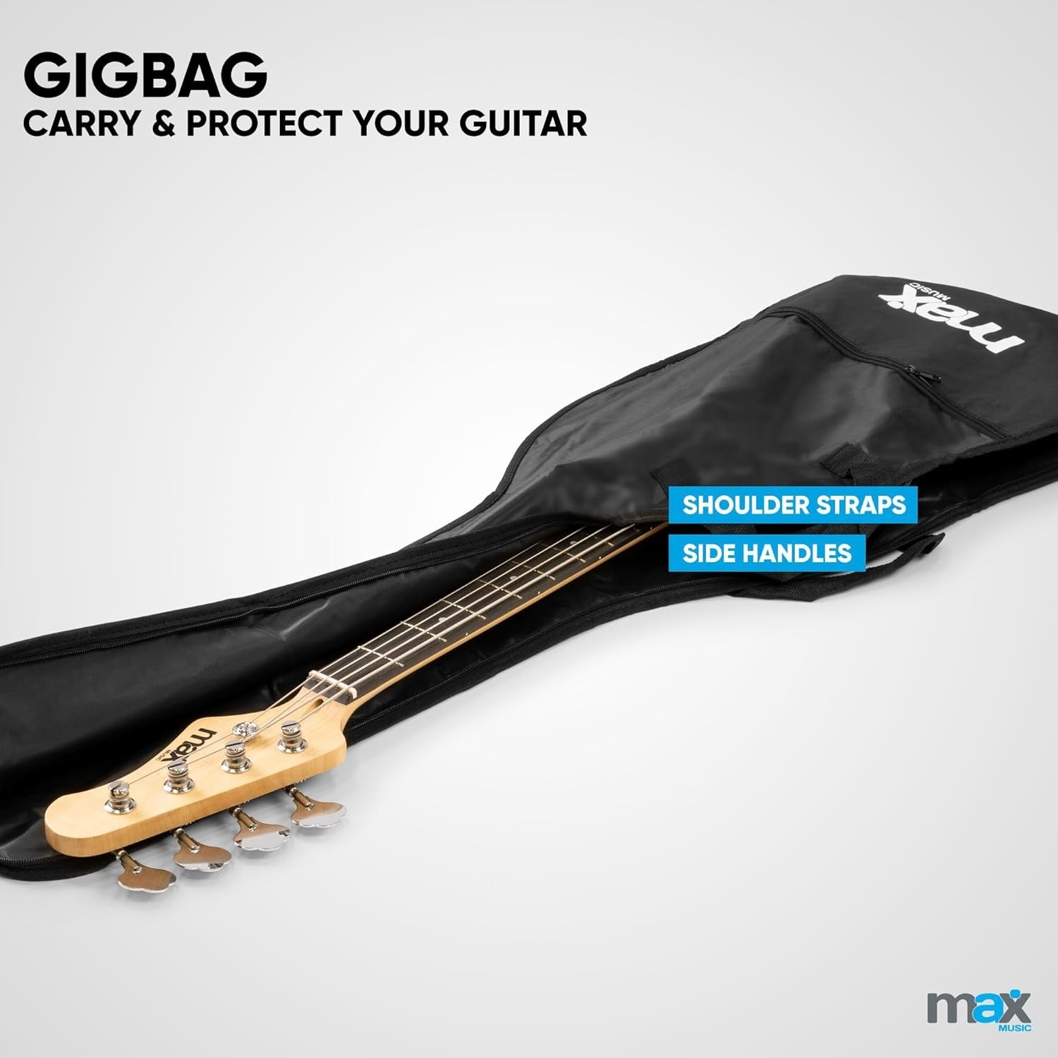 Full Size Electric Bass Guitar Starter Kit 40W Amp Bag Black
