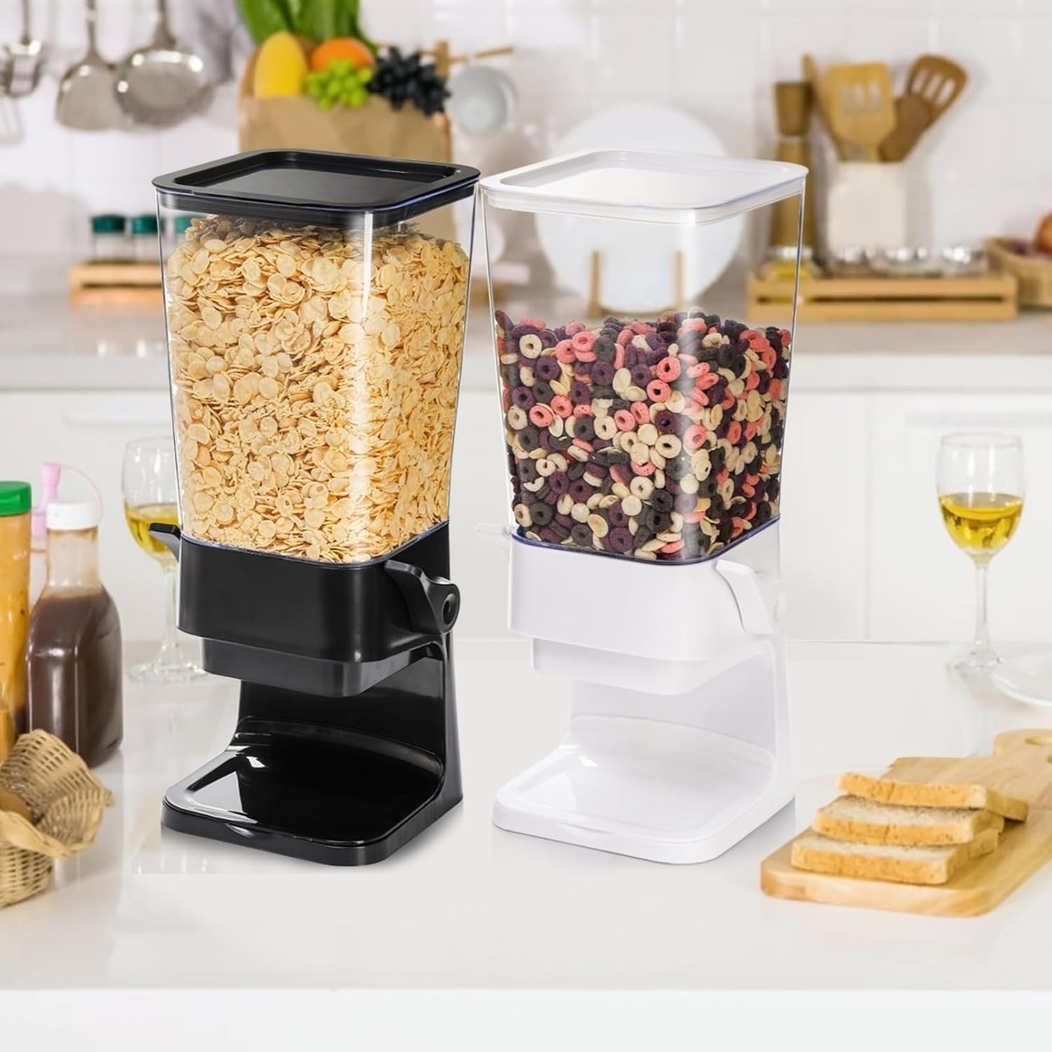 2 Pack 5.5L Cereal Dispenser Airtight Dry Food Container