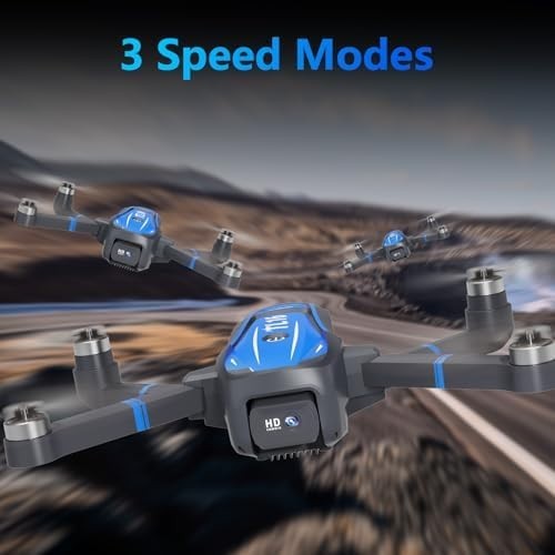 4K Drone with Camera for Adults, Brushless Motor Foldable Quadcopter Drone