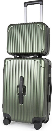 Lightweight Cabin Suitcase & Vanity Case Set TSA Lock Spinner Wheels Cupholder